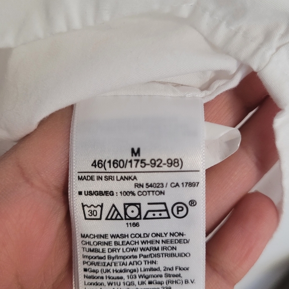 GAP The Big Shirt Crisp White Button Down Size Medium Oversized Relaxed Fit - Picture 5 of 7